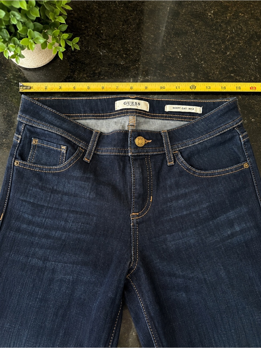 Low Rise Guess Women’s Dark Blue Boot Cut Jeans- low rise is back in style fall.
